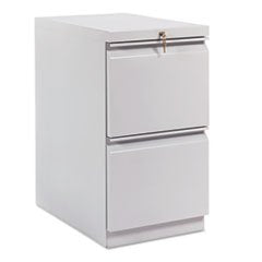 HON Efficiencies Mobile Pedestal File with Two File Drawers, Charcoal 22-7/8d