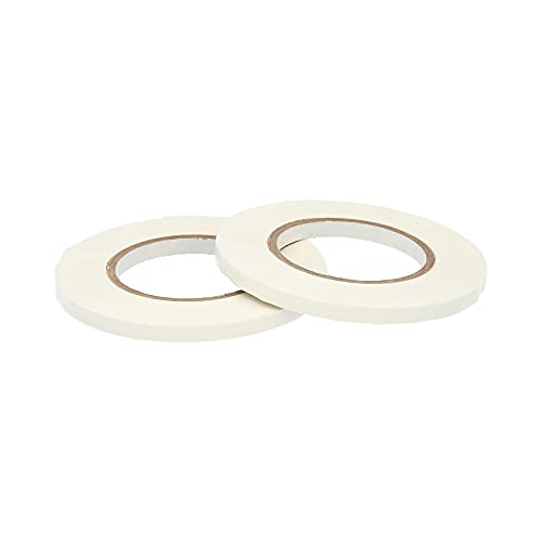 PSBM Poly Bag Sealing Tape, White, 3/8 Inch x 180 Yards, 96 Pack, 2.4 Mil, Colored Sealer Tape for Dispenser Refill, Bags, Polybags, Produce, Wrapping, Freezer