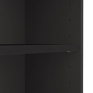 Bush Furniture Universal Tall 5 Shelf Bookcase in Black