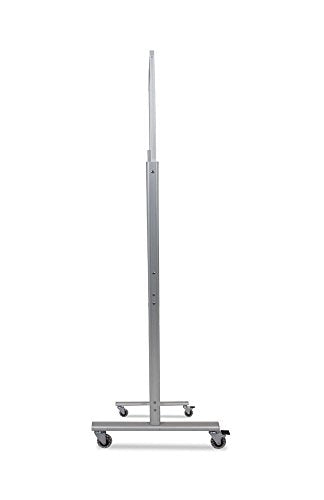 Luxor Double-Sided Mobile Magnetic Glass Marker Board (60"W x 40"H)
