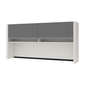 SKIMMY DIP Bestar Connexion 71W Hutch for Narrow Desk Shell in Slate & Sandstone