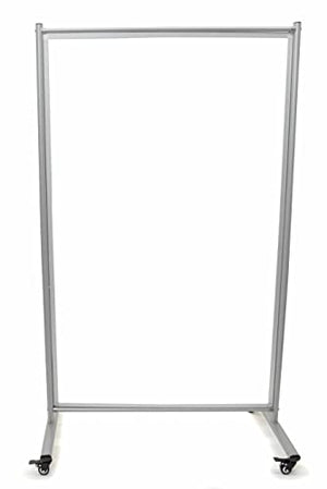 Stand Up Desk Store Rolling Mobile Magnetic Whiteboard Room Divider Dry Erase Board for Home or Classroom (40" W x 72" H)