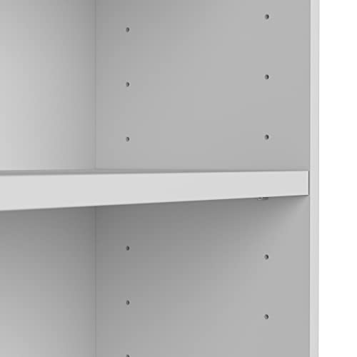 Bush Furniture Universal 2 Shelf Bookcase Set of 2 in Pure White