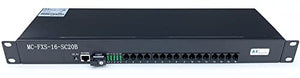 Megatel MC-FXS-16-SC20B 16 Channel POTS Over Fiber Converter + Ethernet Port