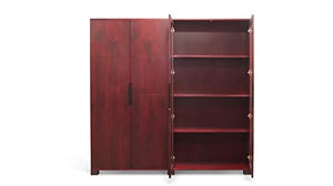 Zuri Furniture Hayes Modern Executive Storage Unit - Mahogany