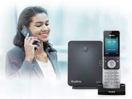 Global Teck Bundle of Yealink W60P IP Cordless Phone Office Bundle | DECT Handsets (5), Base Unit, Power Supply and Microfiber Cloth | Requires VoIP Service (Yealink W56P Base and 5 handsets)