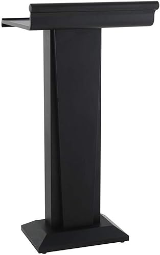 SMuCkS Wood Podium Lectern Portable Floor Sound Lectern - Gold, Size Black