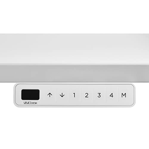 UPLIFT Desk Ash Gray Laminate Standing Desk 60x30 2-Leg V2 C-Frame White Advanced Keypad Wire Management Kit