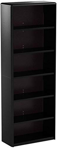 Safco Products 7174BL ValueMate Economy Bookcase, 6-Shelf, Black
