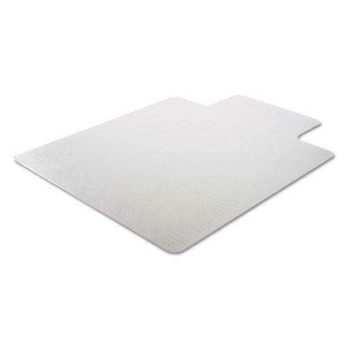 Generic Studded Chair Mat for Flat Pile Carpet, 36 x 48, Lipped, Clear - Office Desk Accessories