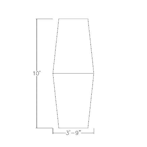 SKUTCHI DESIGNS INC. Harmony Series 10x4 Hexagon Conference Table | Electric/Data | Matte Black Post Legs | Driftwood