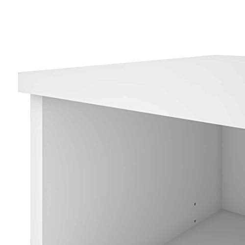 Bestar Pro-Linea White Credenza with 2 Drawers - Standard
