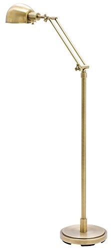 House of Troy AD400-AB Addison 1LT Adjustable Floor Lamp, Antique Brass Finish