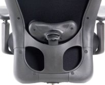 CXO Executive Mid Back Chair in Black w Headrest (Black)