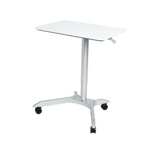 Seville Classics AIRLIFT XL 28" Height Adjustable Laptop Desk Cart, White