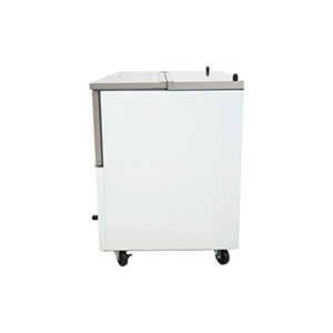 PEAK COLD School Cafeteria Milk Crate Cooler and Refrigerator - 12 Crate Capacity