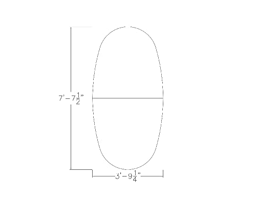 SKUTCHI DESIGNS INC. 8' Boval Conference Table with Square Metal Base | Harmony Series