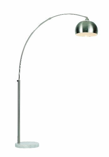 Trans Globe Lighting Polished Chrome Single Arc Floor Light
