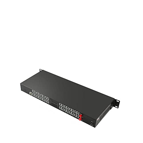 AIVYNA Telephone Converters - 16 Channel PCM Voice Tel Over Fiber Optic Multiplexer