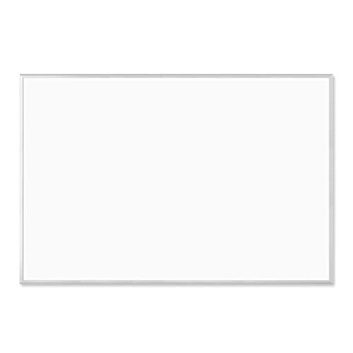 U Brands 033U00-01 Basics Dry Erase Board, 70 x 47 Inches, Melamine Surface, Silver Aluminum Frame, White