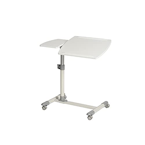 Computer Folding Table Height Adjustable Laptop Desk Home Office Desk Study Writing Table for Living Room Bedroom Workstation Office Desk (Color : White)