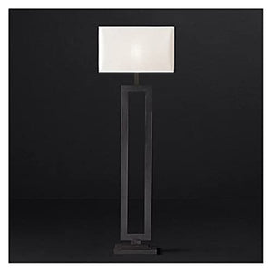 None Three-Dimensional Floor Lamp Retro Living Room Bedroom Study (Lampshade Color: B) (Black)