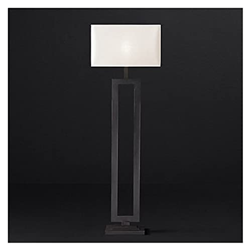 Three-Dimensional Floor Lamp Retro Living Room Bedroom Study (Lampshade Color: B) (Black)