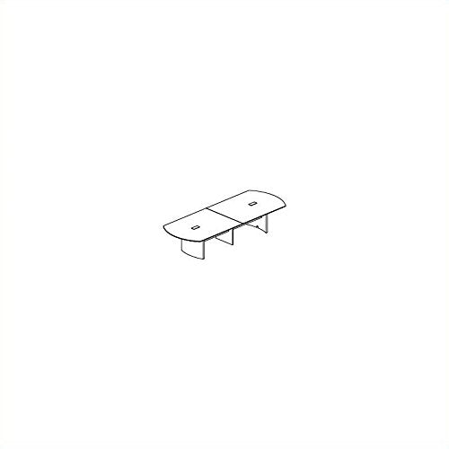 Mayline Napoli Curved End Conference Table in Mahogany-6' Conference Table - 6' Conference Table