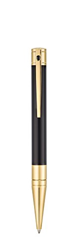 S.T Dupont D-265202 Yellow Gold Finish Ballpoint Pen - Black