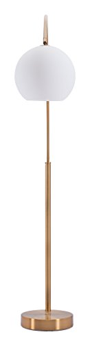 Zuo 56071 Griffith Floor Lamp, Brushed Brass