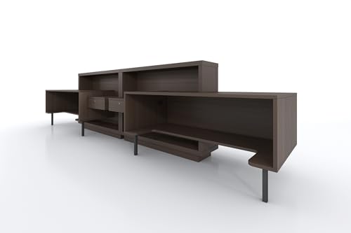 KANSOLE FORO Double Reception Desk, ADA Compliance - White & Chestnut