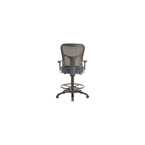 Tempur-Pedic Drafting Stool with Mesh Back, Navy - TP8200-NAVY