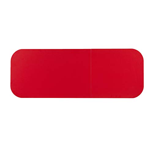 Southern Enterprises Expandable Rolling Sewing Station Craft Table, Red