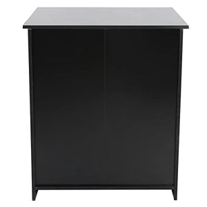 Hallway Entryway Closet Storage Stand Printer Stand Multifunctional Black Wooden Office Storage Cabinet for Home