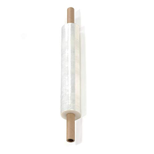 PackageZoom 20 inch x 1000 Feet Stretch Wrap Extended Core Handle, Clear Stretch Film, 16 Rolls
