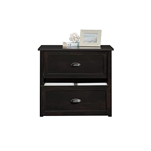 Sauder County Line Lateral File Cabinet, Estate Black Finish, L: 33.39" x W: 21.97" x H: 30.04