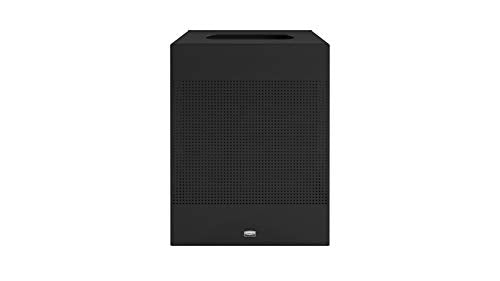 Rubbermaid Commercial Silhouettes Trash Can, 40 Gallon, Black, FGSR18EPLTBK
