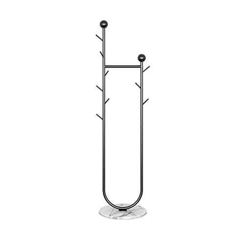 BinOxy Freestanding Marble Coat Rack - Multifunctional Vertical Storage Stand (Color: B)