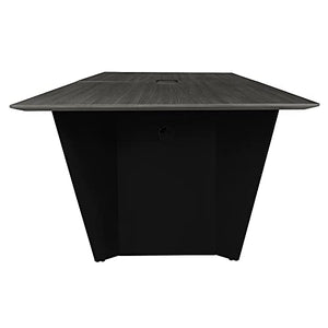 Regency 8 ft Conference Room Table, Ash Grey/Black