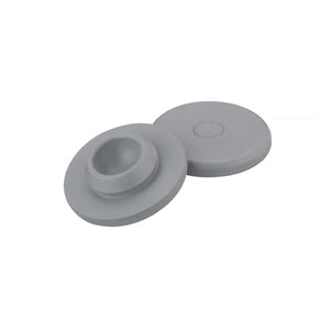 Generic Wheaton® Rubber Stopper, Snap-On, 30mm, Gray Bromobutyl, Case/1000