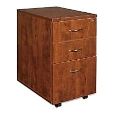 Lorell Mobile Pedestal Box/Box/File Cherry 16"x22"x28-1/4