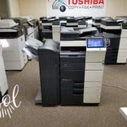 Konica Minolta bizhub C554e Copier-Printer-Scanner 55ppm Color/Black White-2 Trays and Cabinet.
