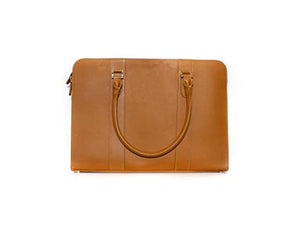ALINARI FIRENZE 15.6 Inch Laptop Bag for Women - Leather Briefcase - Designer Messenger - Business Handbag for Ladies (Brown)