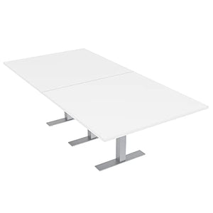 SKUTCHI DESIGNS INC. 8 Person Conference Table | Metal T Bases | Harmony Series | 4' X 8' | White