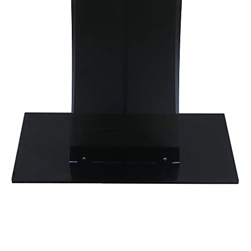 Black Acrylic Podium Stand for Churches, Portable Lecterns & Pulpits