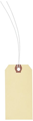 Avery Manila G Shipping Tags, Strung, 4.25 x 2.125 Inches, Pack of 1000 (12504)