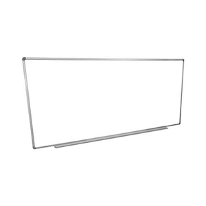 Luxor 96"W x 40"H Wall-Mounted Magnetic Dry Erase Whiteboard with Aluminum Frame and 2.5" Marker Tray - Perfect for School, Classroom, Conference and Presentation