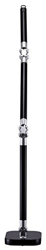 BLACK+DECKER PureOptics Summit Flex Ultra Reach 10W Flicker-Free Natural Daylight LED Desk Lamp with USB Charging Port, 6 Dimming Levels (447 Lumens), Black/Gray (LED10ARC-BLK)