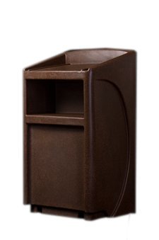 Audio System Group Accent Classic Integrator Vertical Logo Lectern Podium, Bronze Granite - Dan James Original