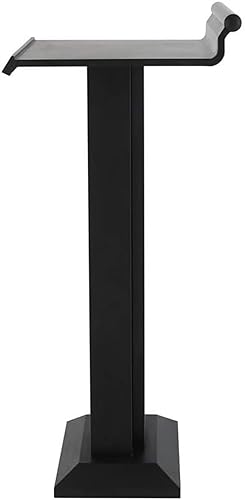 SMuCkS Wood Podium Lectern Portable Floor Sound Lectern - Gold, Size Black